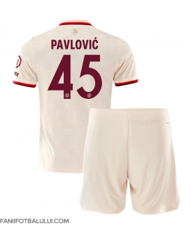 Bayern Munich Aleksandar Pavlovic #45 Echipament de Fotbal Replică 2024-25 Copii Treilea (+ Șorturi)